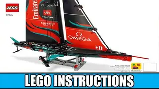 LEGO Technic 42174 Emirates Team New Zealand AC75 Yacht building instructions