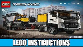 LEGO Technic 42175 Volvo FMX Truck & EC230 Electric Excavator building instructions