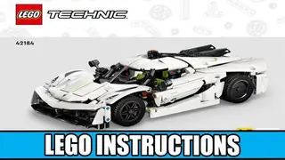 LEGO Technic 42184 Koenigsegg Jesko Absolut White Hypercar building instructions