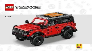 LEGO Technic 42213 Ford Bronco SUV building instructions