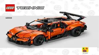 LEGO Technic 42222 Bugatti Chiron Pur Sport building instructions