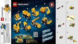 LEGO Technic 42233 Mighty Machines - Series 1 Random pack building instructions