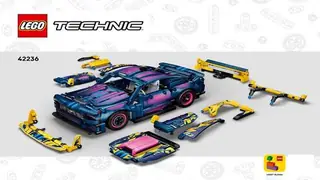 LEGO Technic 42236 Custom Garage Ford GT Mustang building instructions