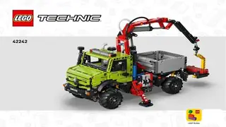 LEGO Technic 42242 Mercedes-Benz Unimog U 5023 with Crane building instructions