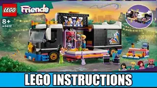 LEGO Friends 42619 Pop Star Music Tour Bus building instructions