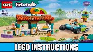 LEGO Friends 42625 Beach Smoothie Stand building instructions