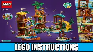 LEGO Friends 42631 Adventure Camp Tree House building instructions