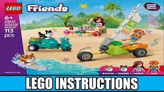 LEGO Friends 42641 Surfing Dogs and Scooter Adventure building instructions