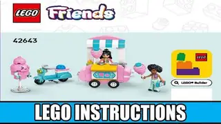 LEGO Friends 42643 Cotton Candy Stand and Scooter building instructions