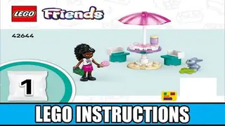 LEGO Friends 42644 Heartlake City Ice Cream Truck building instructions