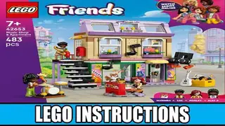 LEGO Friends 42653 Music Shop & Apartment building instructions