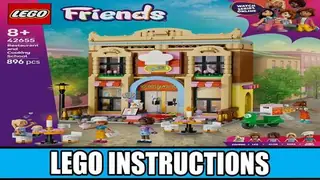 LEGO Friends 42655 Restaurant and Cooking School building instructions