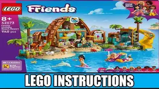 LEGO Friends 42673 Family Vacation Beach Resort building instructions