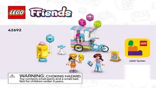 LEGO Friends 42692 Ice Cream & Balloon Stand building instructions