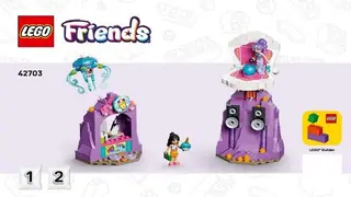 LEGO Friends 42703 Mermaid Roller Coaster Ride building instructions