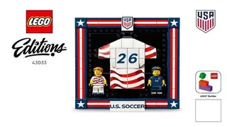 LEGO Editions 43033 2026 U.S. Soccer National Team Jersey building instructions