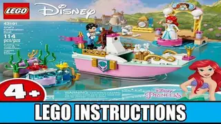 LEGO Disney 43191 Ariel's Celebration Boat building instructions