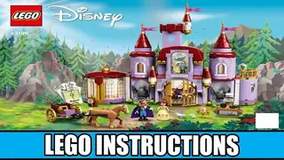 LEGO Disney 43196 Belle and the Beast's Castle building instructions