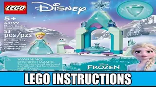 LEGO Disney 43199 Elsa's Castle Courtyard building instructions