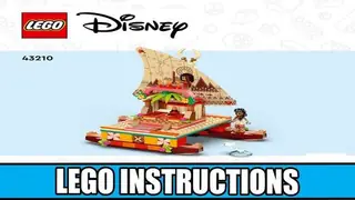 LEGO Disney 43210 Moana's Wayfinding Boat building instructions