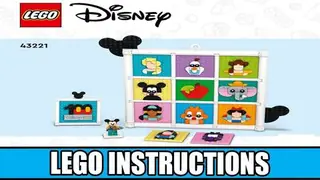 LEGO 43221 100 Years of Disney Animation Icons building instructions