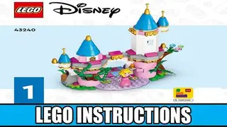 LEGO Disney 43240 Maleficent's Dragon Form and Aurora's Castle building instructions