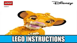 LEGO Disney 43247 Young Simba the Lion King building instructions
