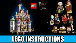 LEGO Disney 43263 Beauty and the Beast Castle building instructions