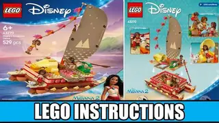 LEGO Disney 43270 Moana's Adventure Canoe building instructions