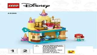 LEGO Disney 43285 Ariel's Magical Mini Palace building instructions