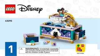 LEGO Disney 43295 Jasmine's Jewellery Box building instructions