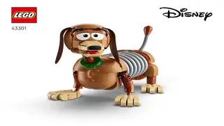 LEGO Disney 43301 Toy Story Slinky Dog Bookends building instructions