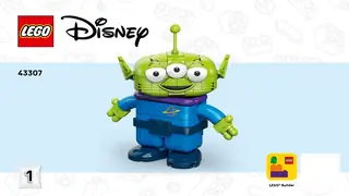 LEGO Disney 43307 Alien with Pizza Planet Rocket Ride building instructions