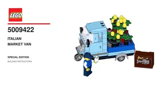 LEGO Promotional 5009422 Italian Market Van building instructions
