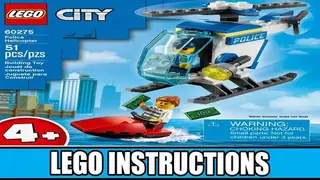 LEGO City 60275 Police Helicopter building instructions