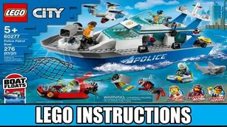LEGO City 60277 Police Patrol Boat building instructions