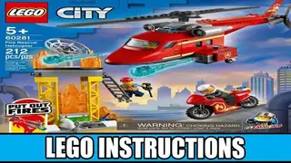 LEGO City 60281 Fire Rescue Helicopter building instructions