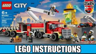 LEGO City 60282 Fire Command Unit building instructions