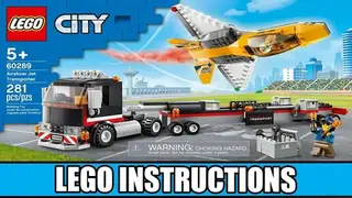 LEGO City 60289 Airshow Jet Transporter building instructions
