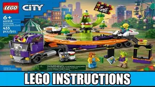 LEGO City 60313 Space Ride Amusement Truck building instructions