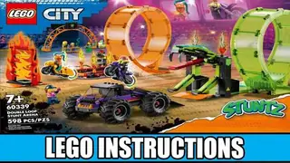LEGO City 60339 Double Loop Stunt Arena building instructions