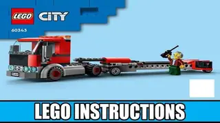 LEGO City 60343 Rescue Helicopter Transporter building instructions