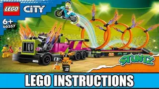 LEGO City 60357 Stunt Truck & Ring of Fire Challenge building instructions