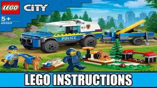 LEGO City 60369 Mobile Police Dog Training building instructions