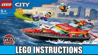 LEGO City 60373 Fire Rescue Boat building instructions