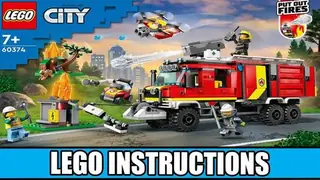 LEGO City 60374 Fire Command Truck building instructions