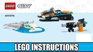 LEGO City 60376 Arctic Explorer Snowmobile building instructions