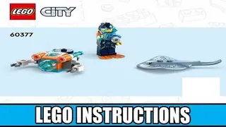 LEGO City 60377 Explorer Diving Boat building instructions