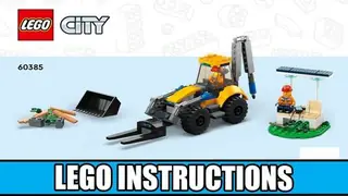 LEGO City 60385 Construction Digger building instructions