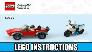 LEGO City 60392 Police Bike Car Chase building instructions